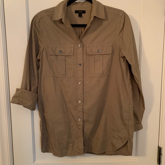 J. Crew Tops - JCrew cargo button up